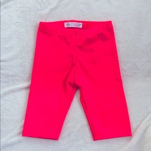 Neon pink bike short
